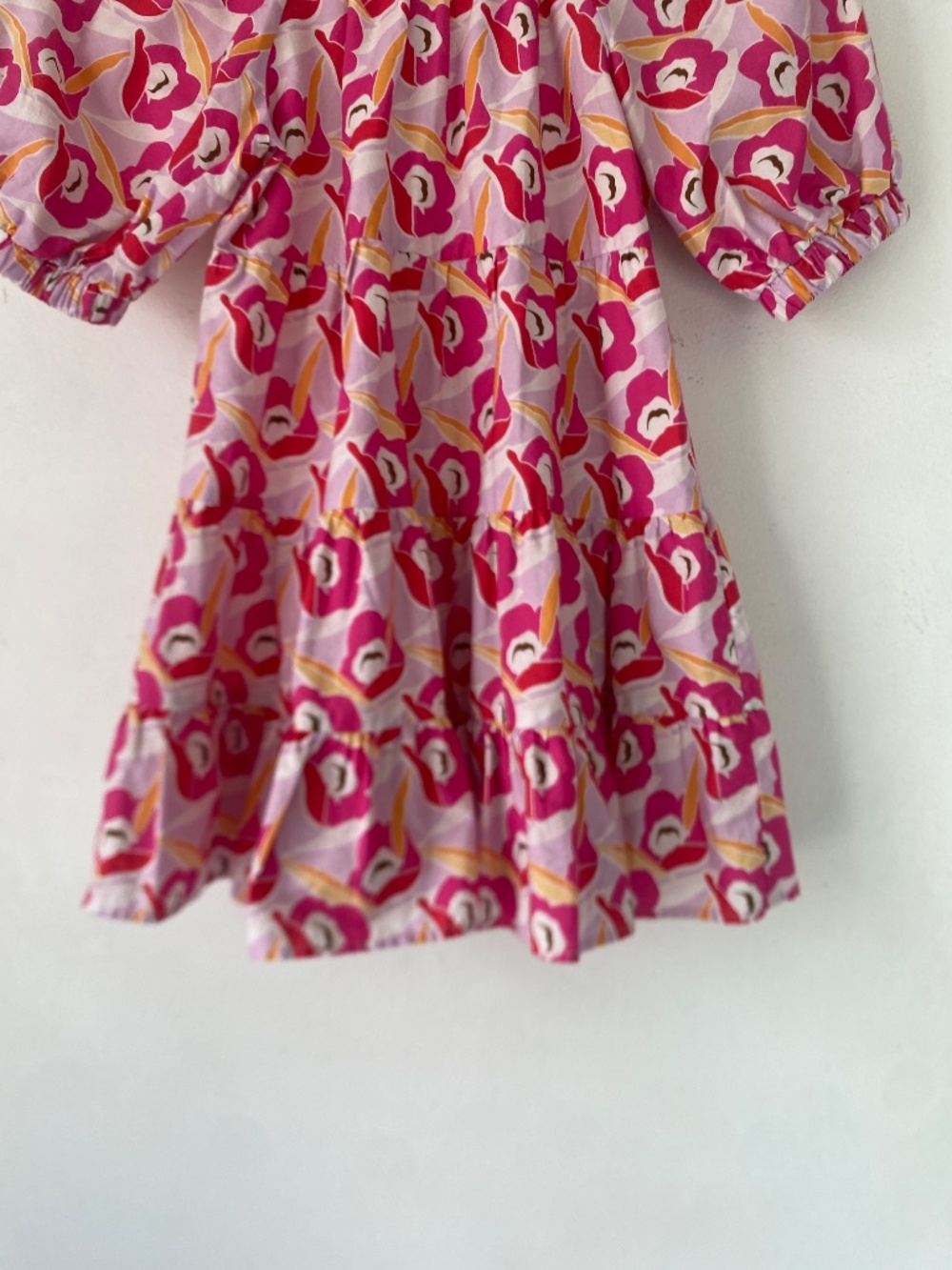 NWT Zara 7 Girl’s Floral Tiered Dress - Picture 7 of 12